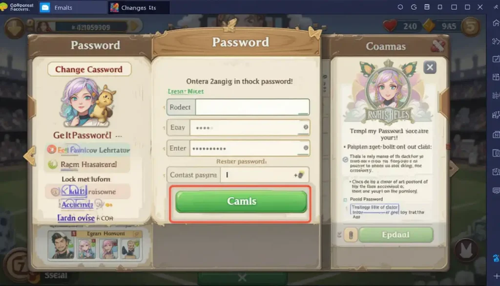 How can I change my password in the 99AB game